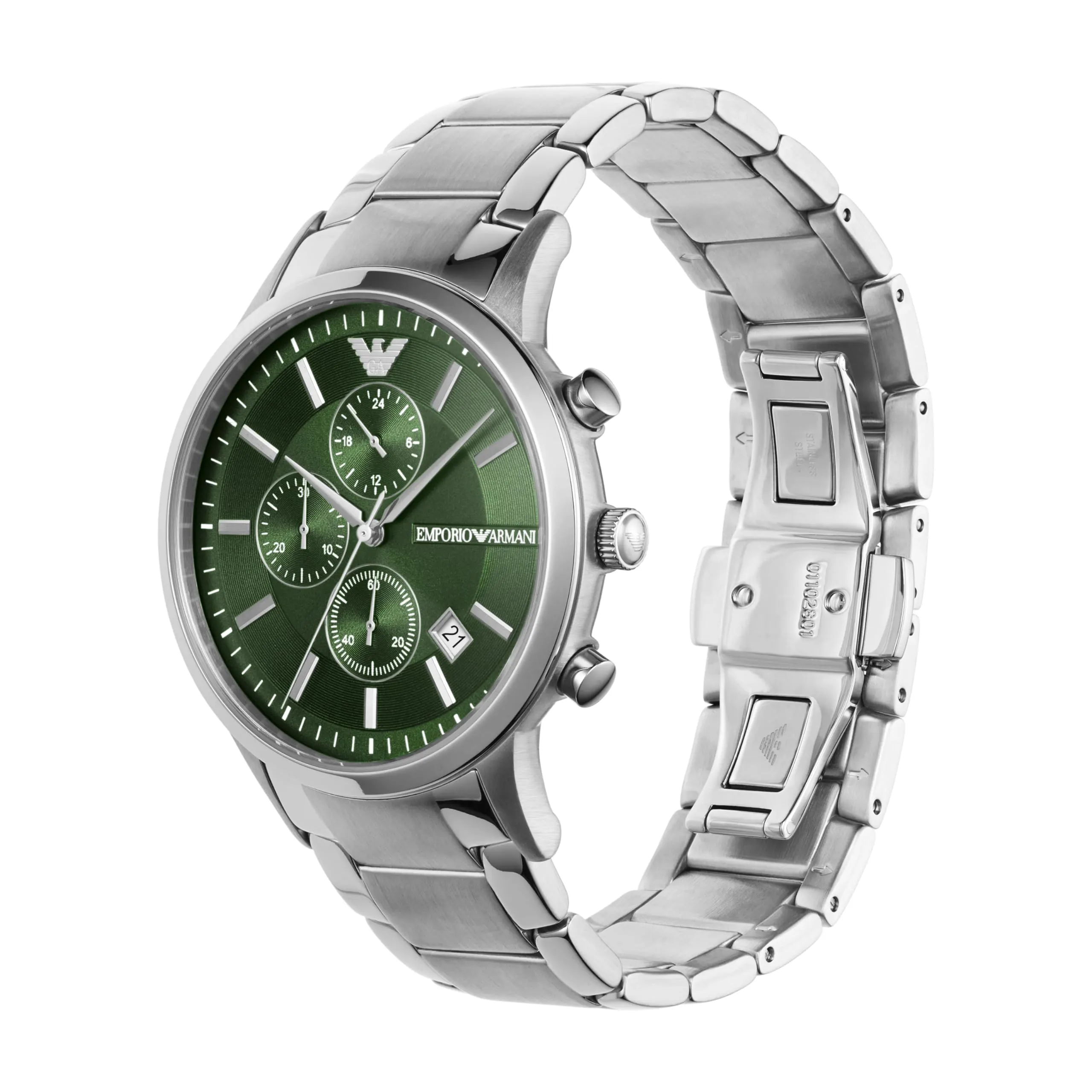 Emporio Armani Renato Chronograph Green Dial Men's Watch | AR11507